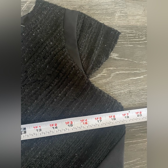 Kenneth Cole Black Figure Flattering Glitter Tweed Dress size 6 - Picture 7 of 8